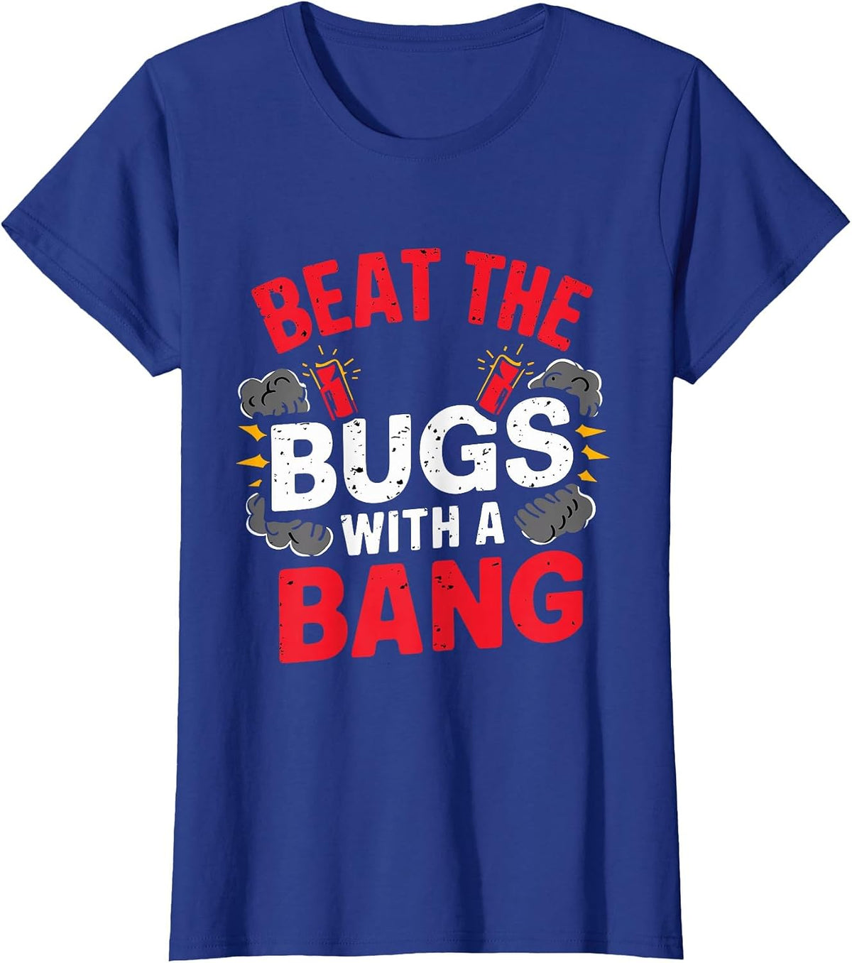 Insect Humor Funny Mosquito Ant Picnic Bug Repellent T-Shirt - Royal Blue