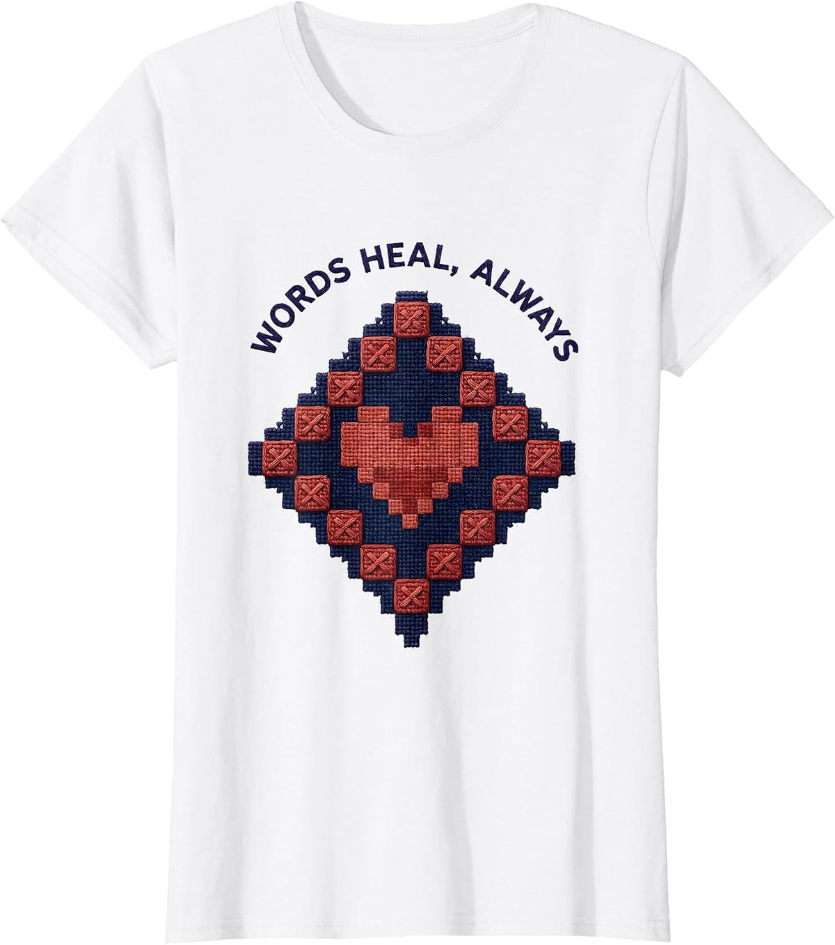 Words Heal Always Speech Therapy Design T-Shirt - White