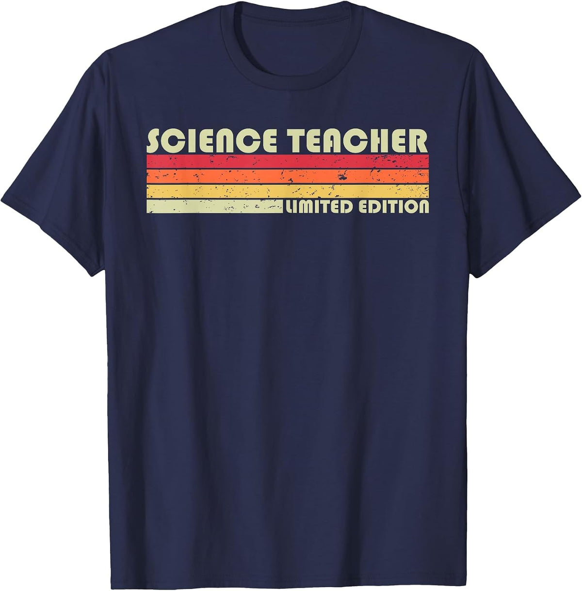 Science Teacher Funny Job Title Profession Birthday Worker T-Shirt - Navy Blue