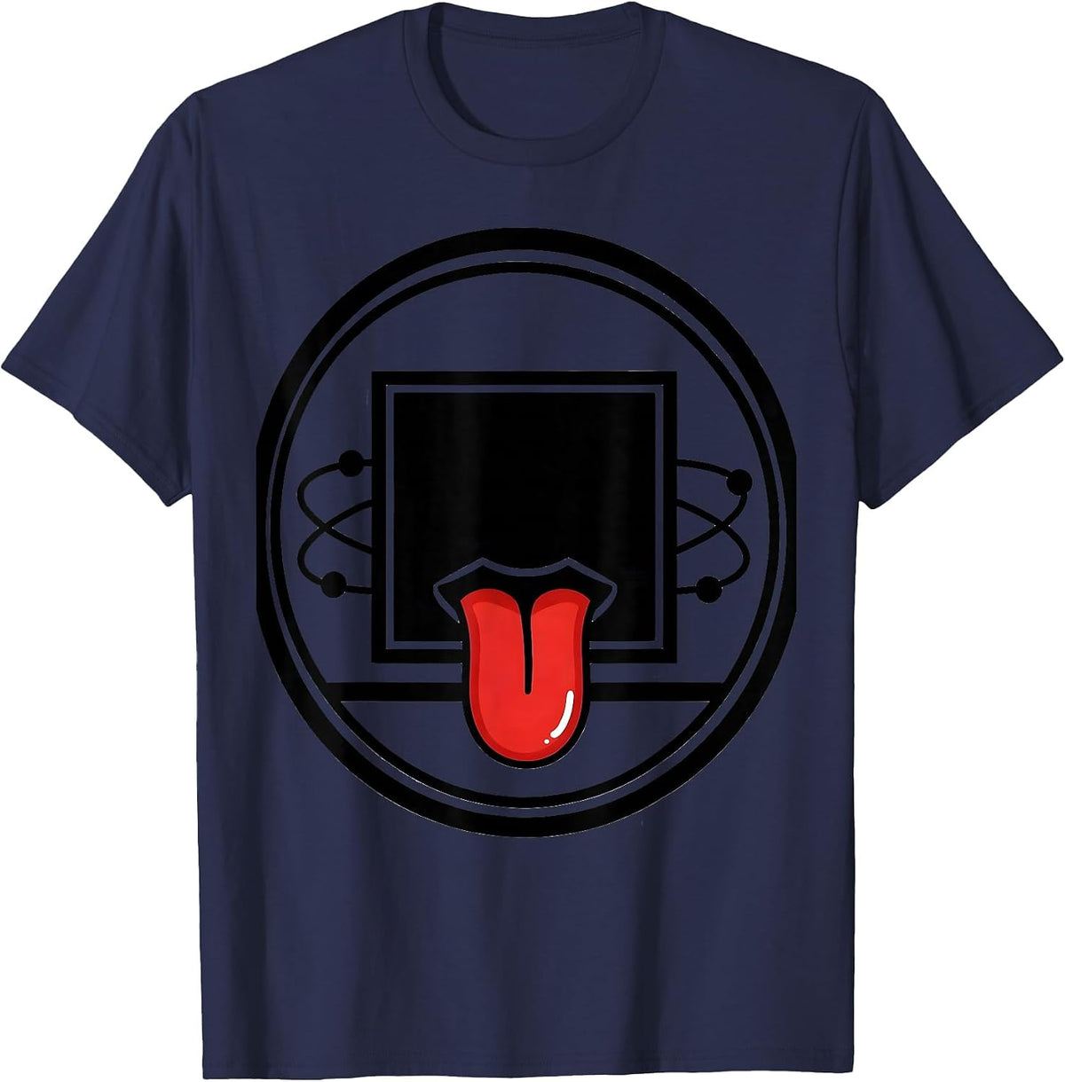 Can I Lick It Periodic Table Science Dare T-Shirt - Navy Blue