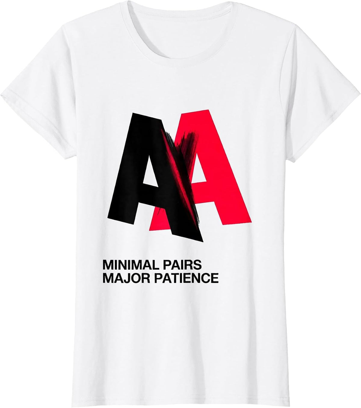 Minimal Pairs, Major Patience New Wave SLP Speech Therapist T-Shirt - White