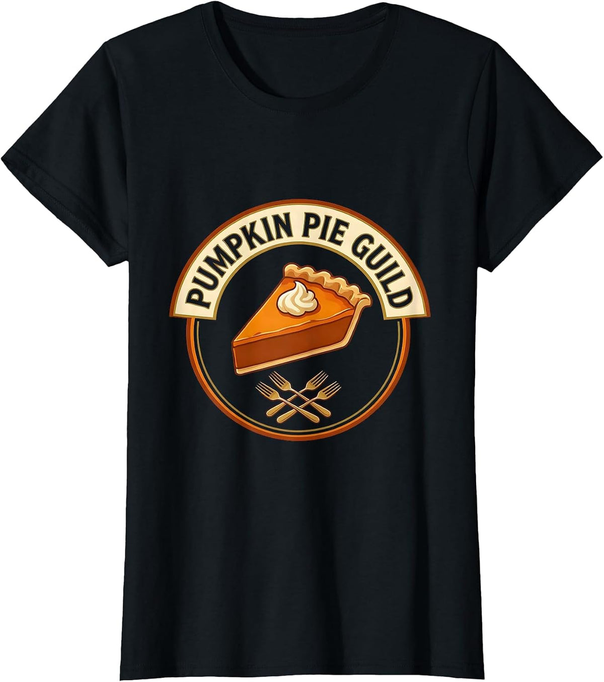 Pumpkin Pie Guild Funny Thanksgiving Pie Lover Fall Humor T-Shirt - Black