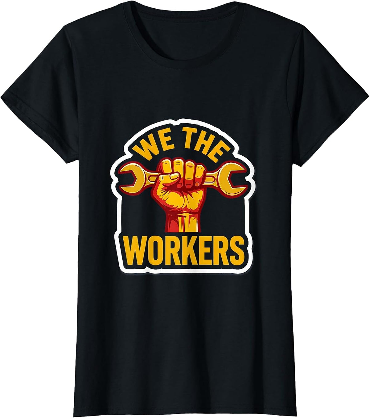 We The Workers Labor Day Patriotic Design T-Shirt - Black