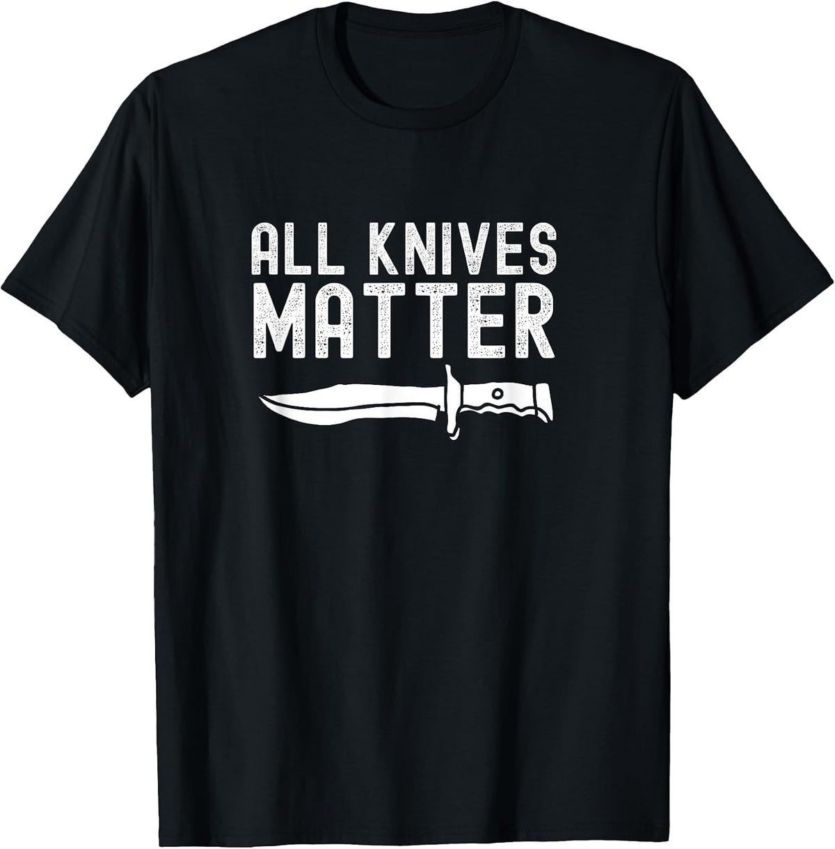 Funny Bladesmith Knifemaker All Knives Matter Activist T-Shirt - Black