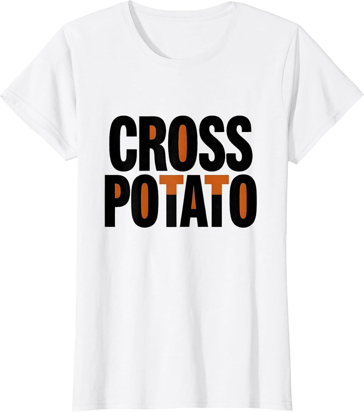 Cross Potato Funny Couples Thanksgiving Matching T-Shirt - White