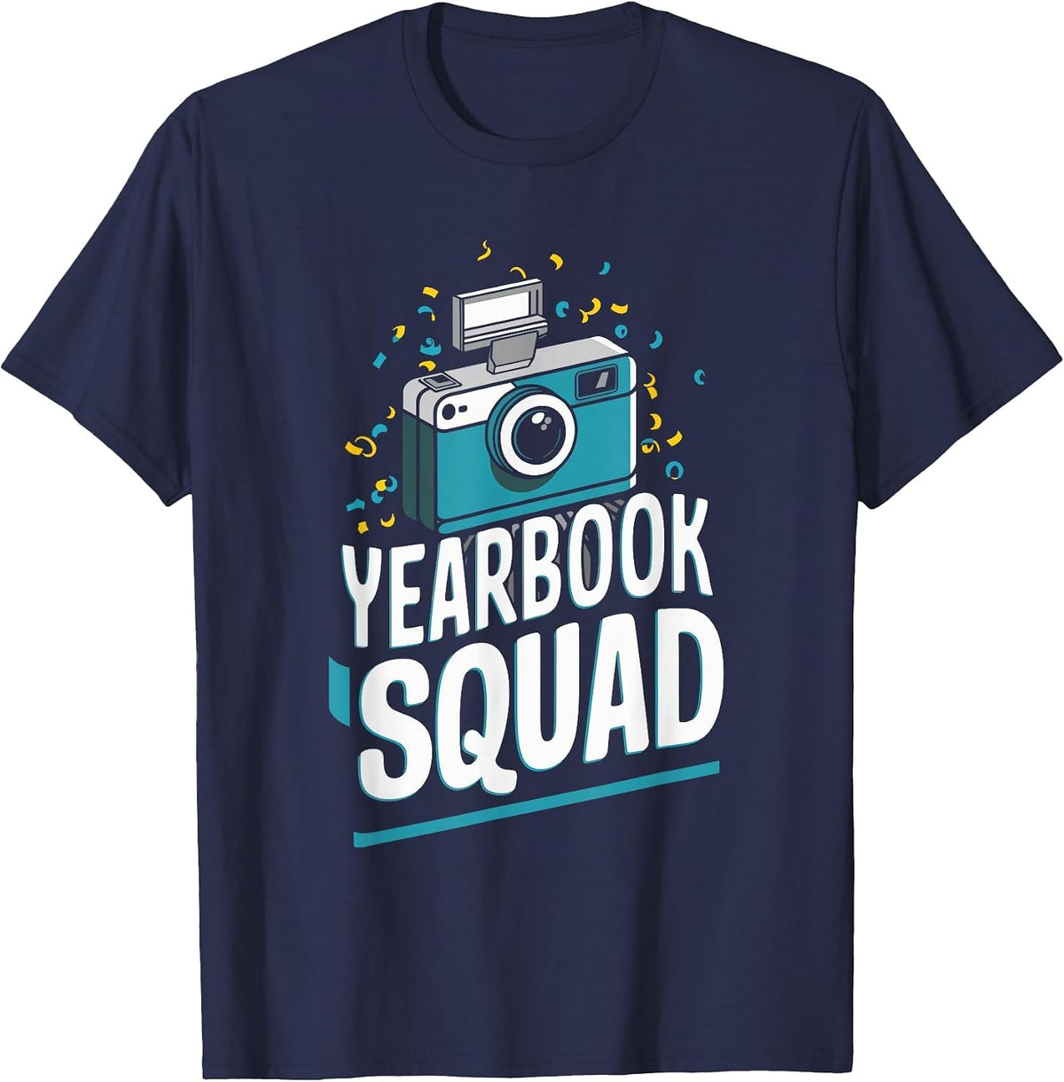 Yearbook Squad T-Shirt - Navy Blue