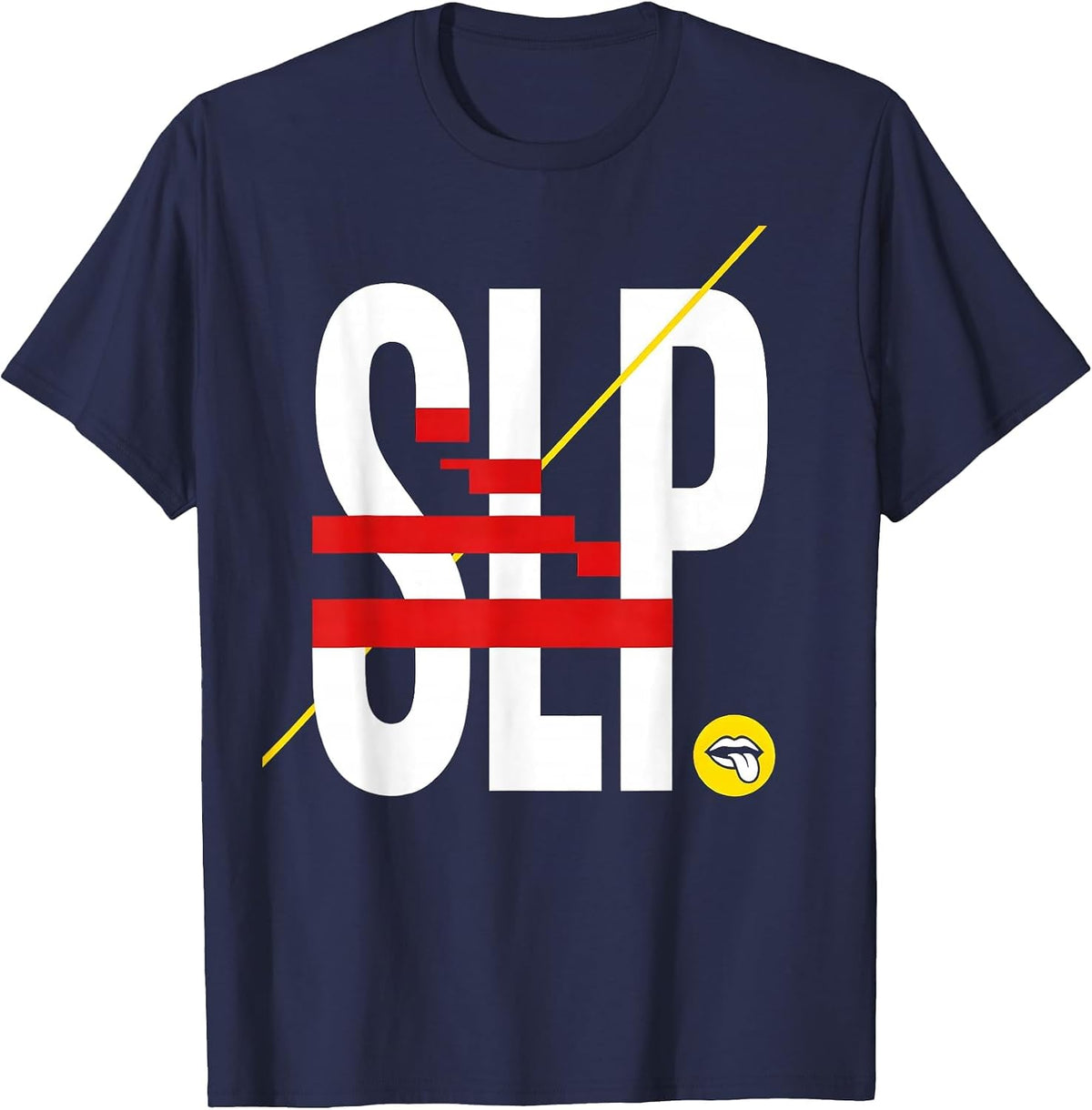 SLP Bauhaus Modernist SLP Speech Therapist Professional T-Shirt - Navy Blue