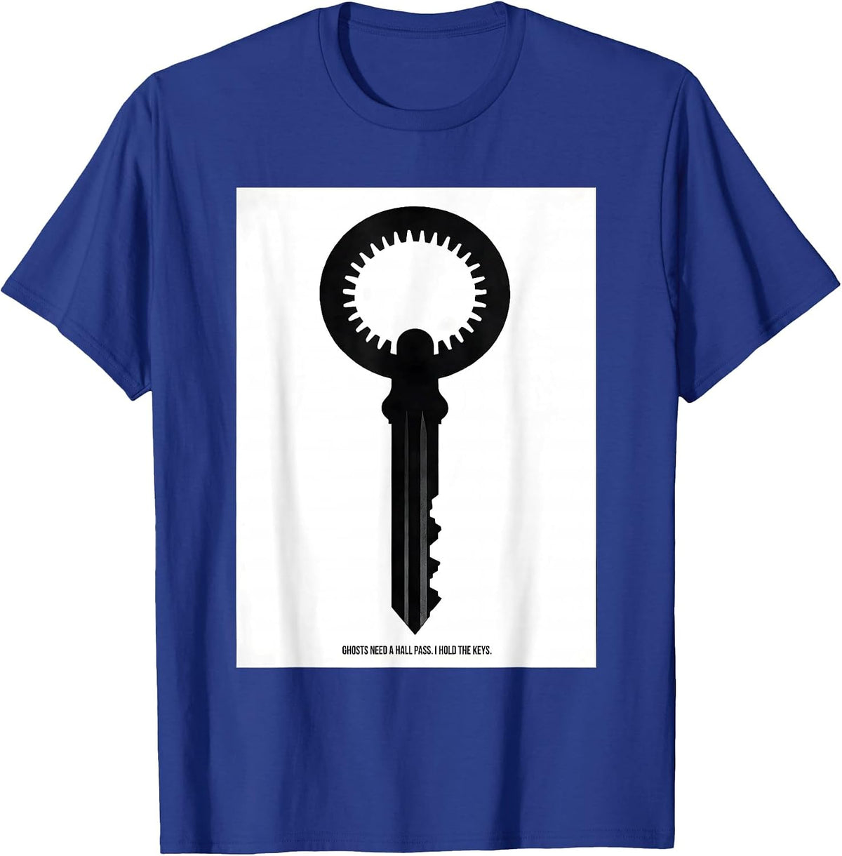 Ghosts Need A Hall Pass I Hold The Keys Teacher T-Shirt - Royal Blue