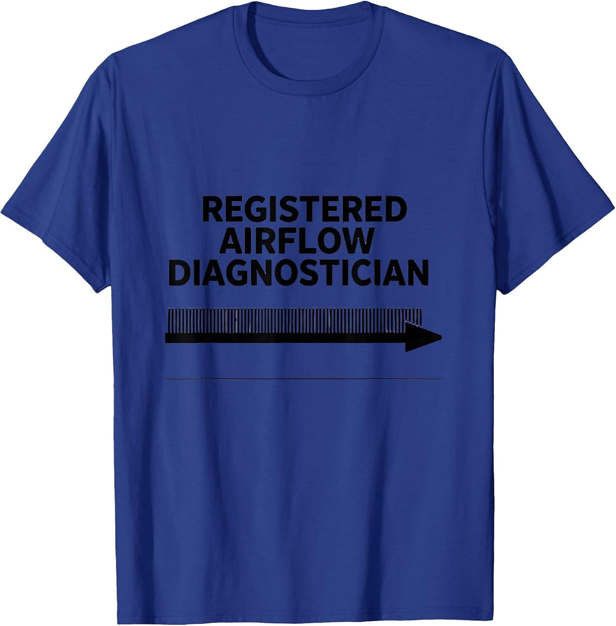 Men's Registered Airflow Diagnostician Funny HVAC Technician Dad T-Shirt - Royal Blue