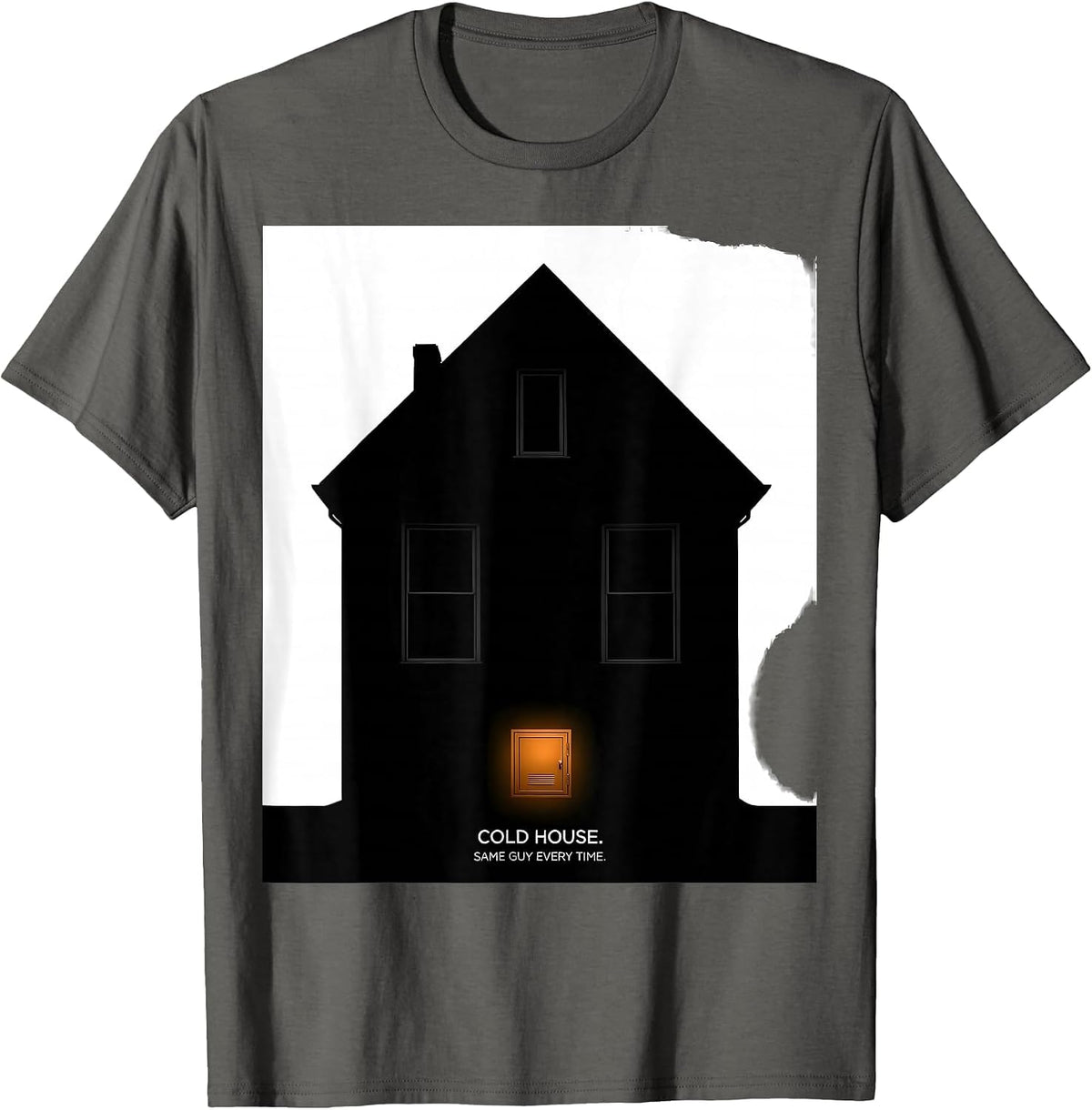 Cold House Same Guy Every Time Funny HVAC Technician Trade T-Shirt - Asphalt Grey