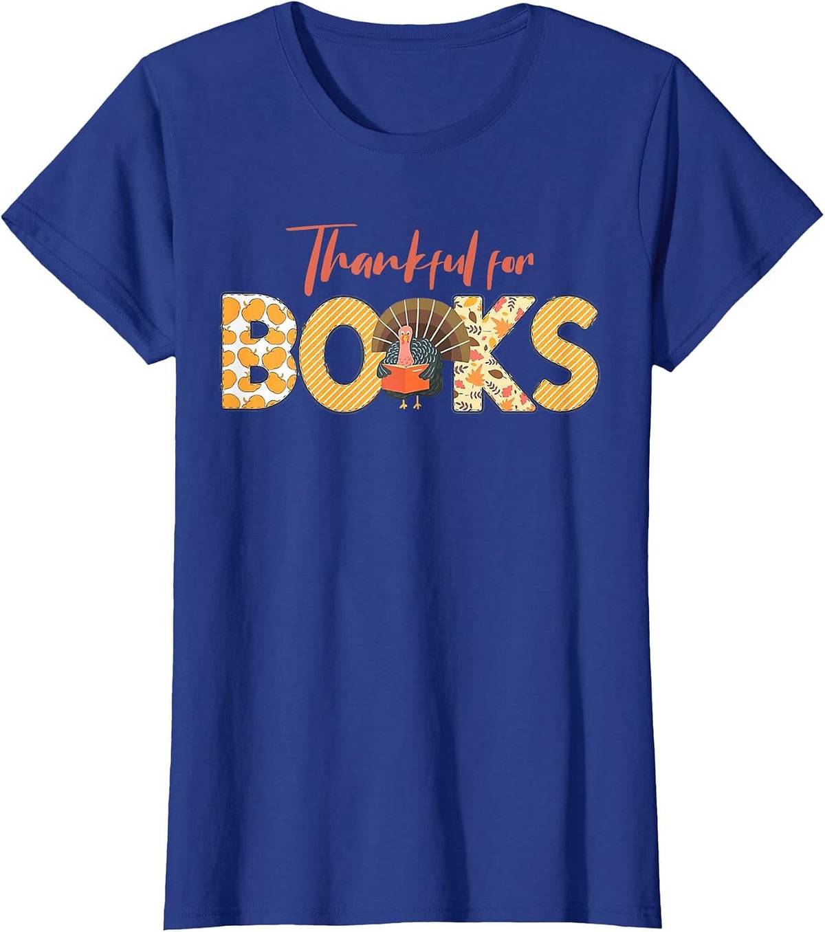Science of Reading ELA Teachers Thankful for Books T-Shirt - Royal Blue