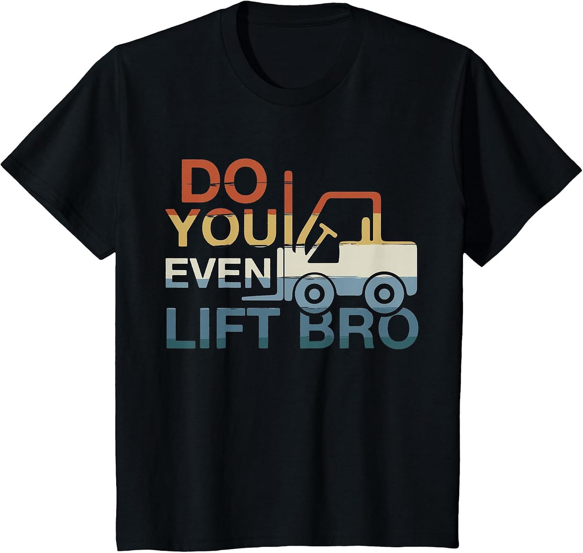 Forklift Certified Driver Fork Lift Operator Retro Lifting T-Shirt - Black