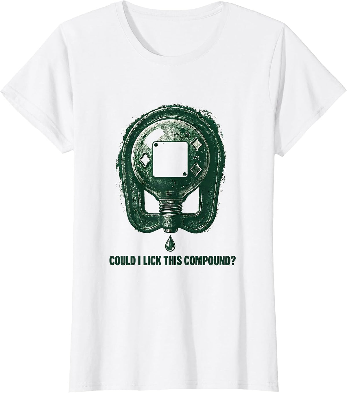 Could I Lick This Compound Funny Periodic Table Science T-Shirt - White