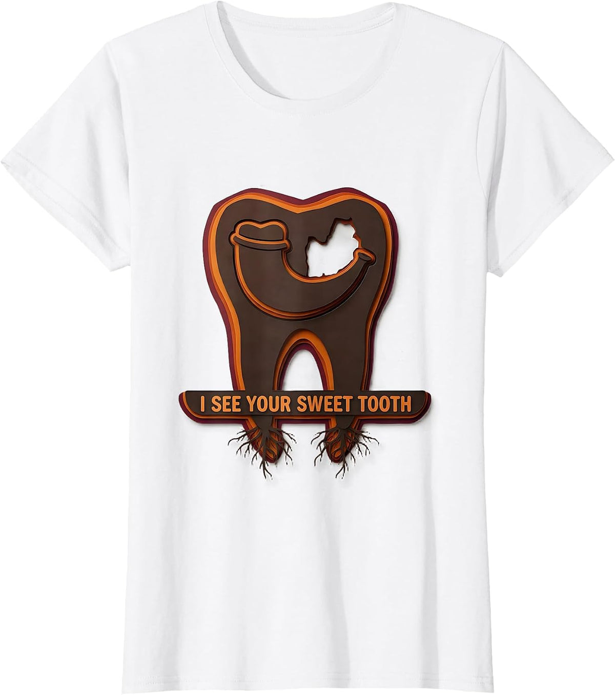 I See Your Sweet Tooth Funny Dental Thanksgiving Dentist T-Shirt - White