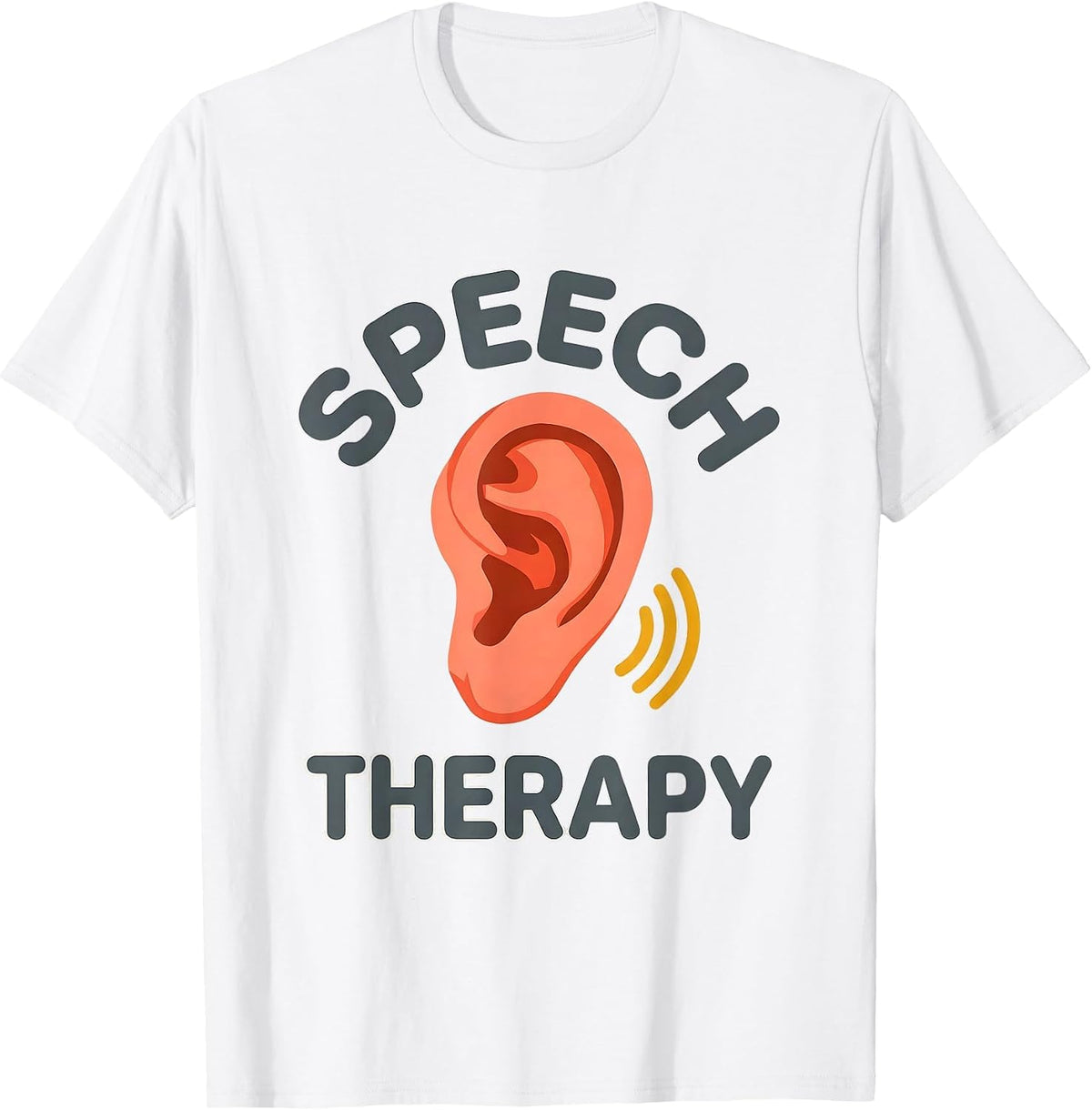 Men's Speech Therapy Retro Cute Speech-Language Pathologist SLP T-Shirt - White