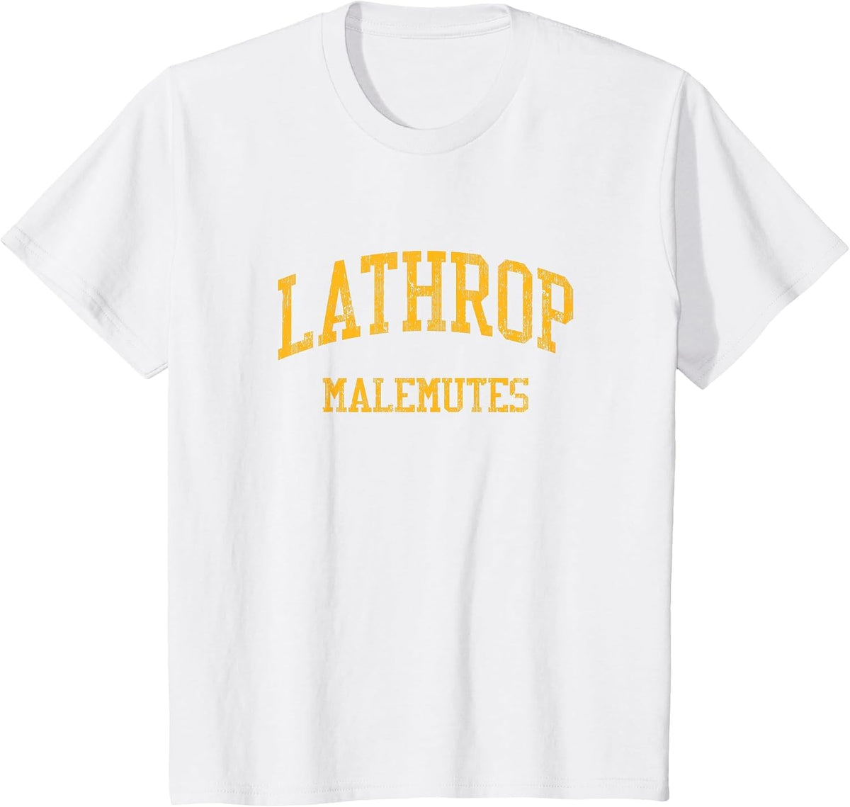 Lathrop High School HS Fairbanks AK Vintage Sports T-Shirt - White