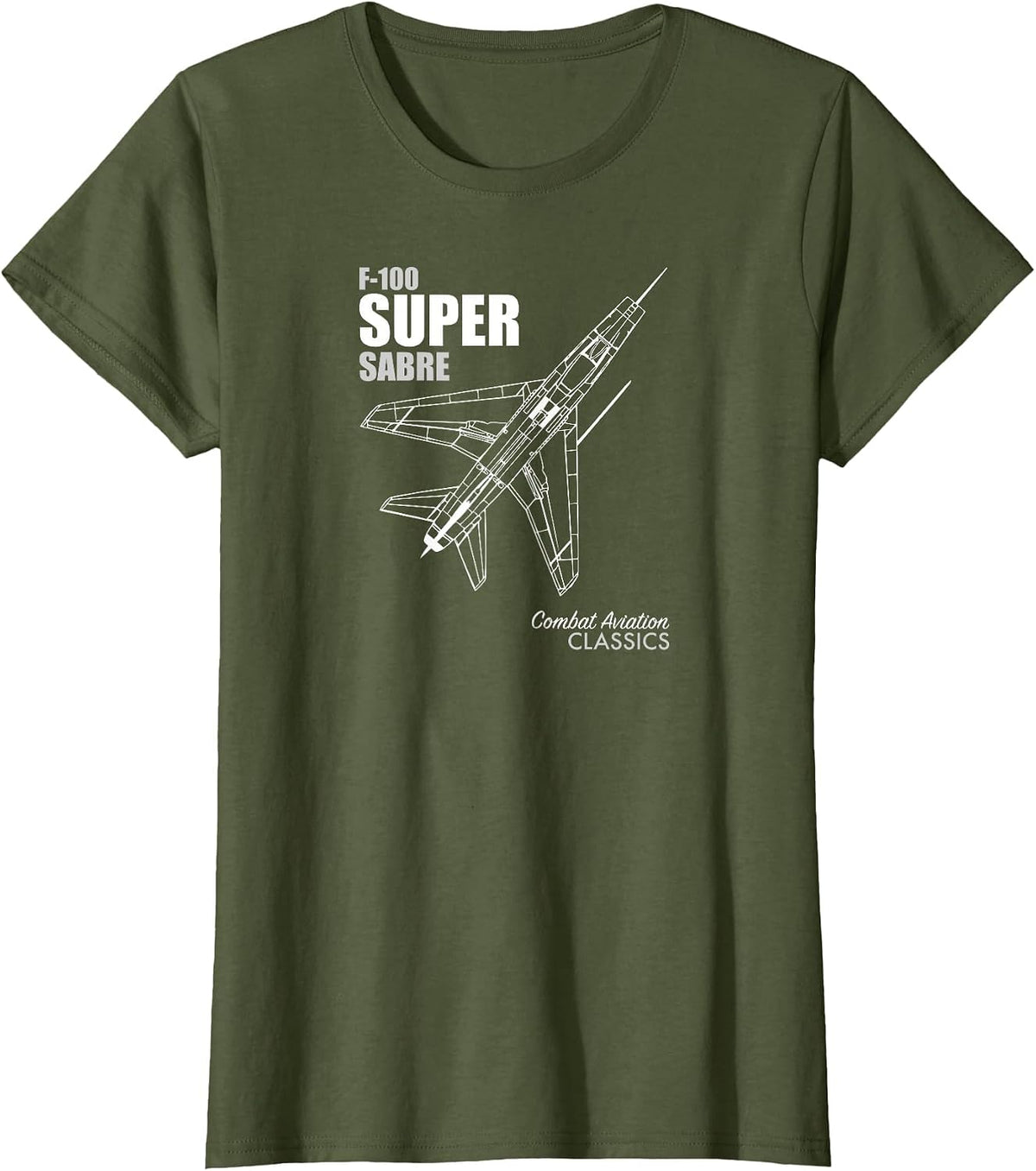 F-100 Super Sabre T-Shirt - Olive Green