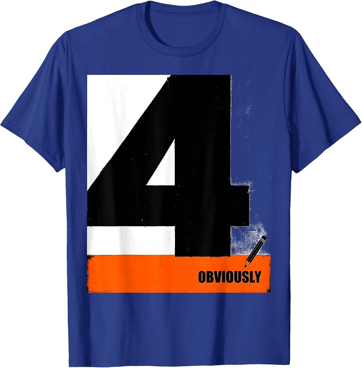 Men's Fourth Grade Obviously Brutalist Graphic Back To School T-Shirt - Royal Blue