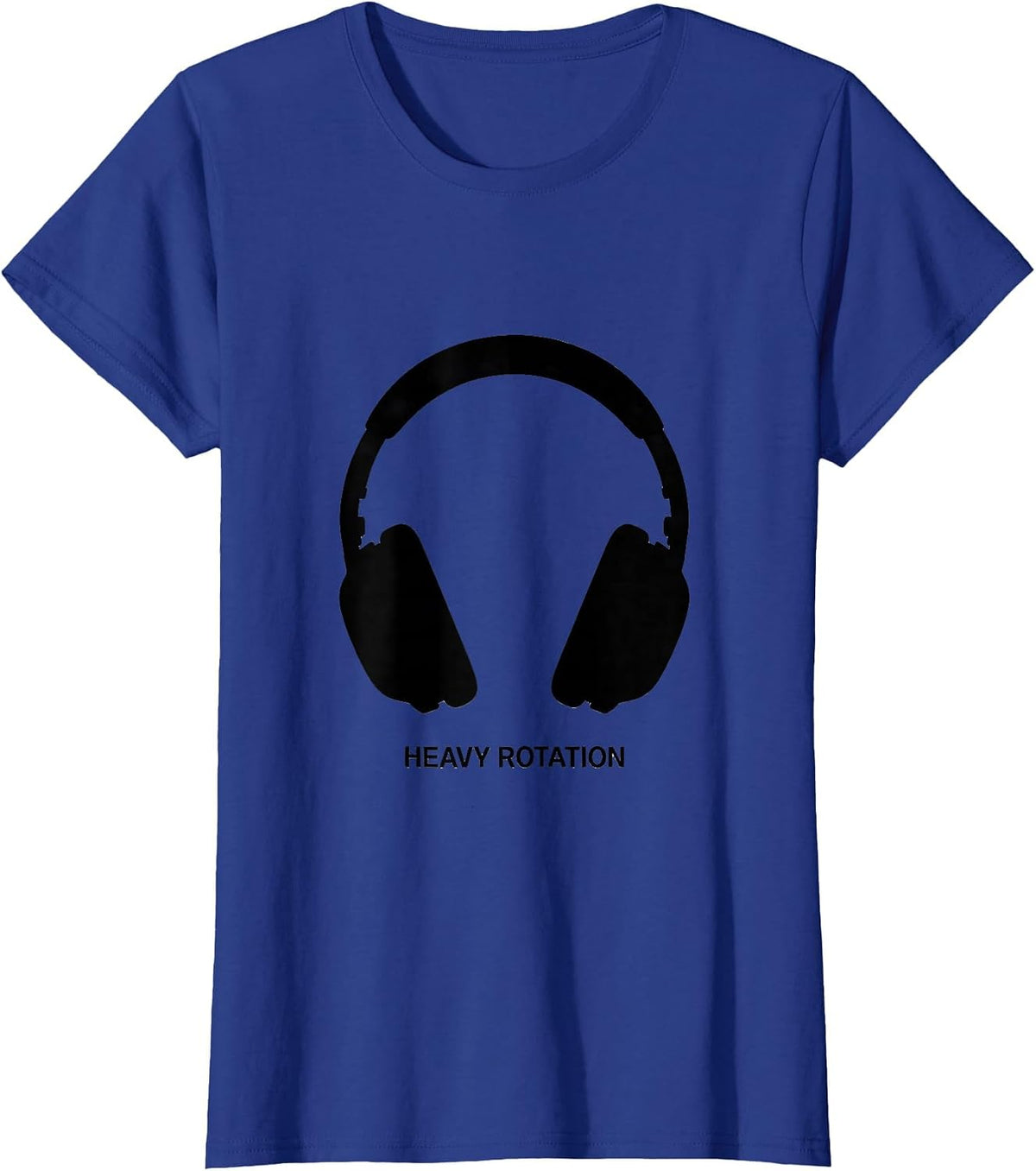 Women's Heavy Rotation Thick Thighs R&B Vibes Music Humor T-Shirt - Royal Blue