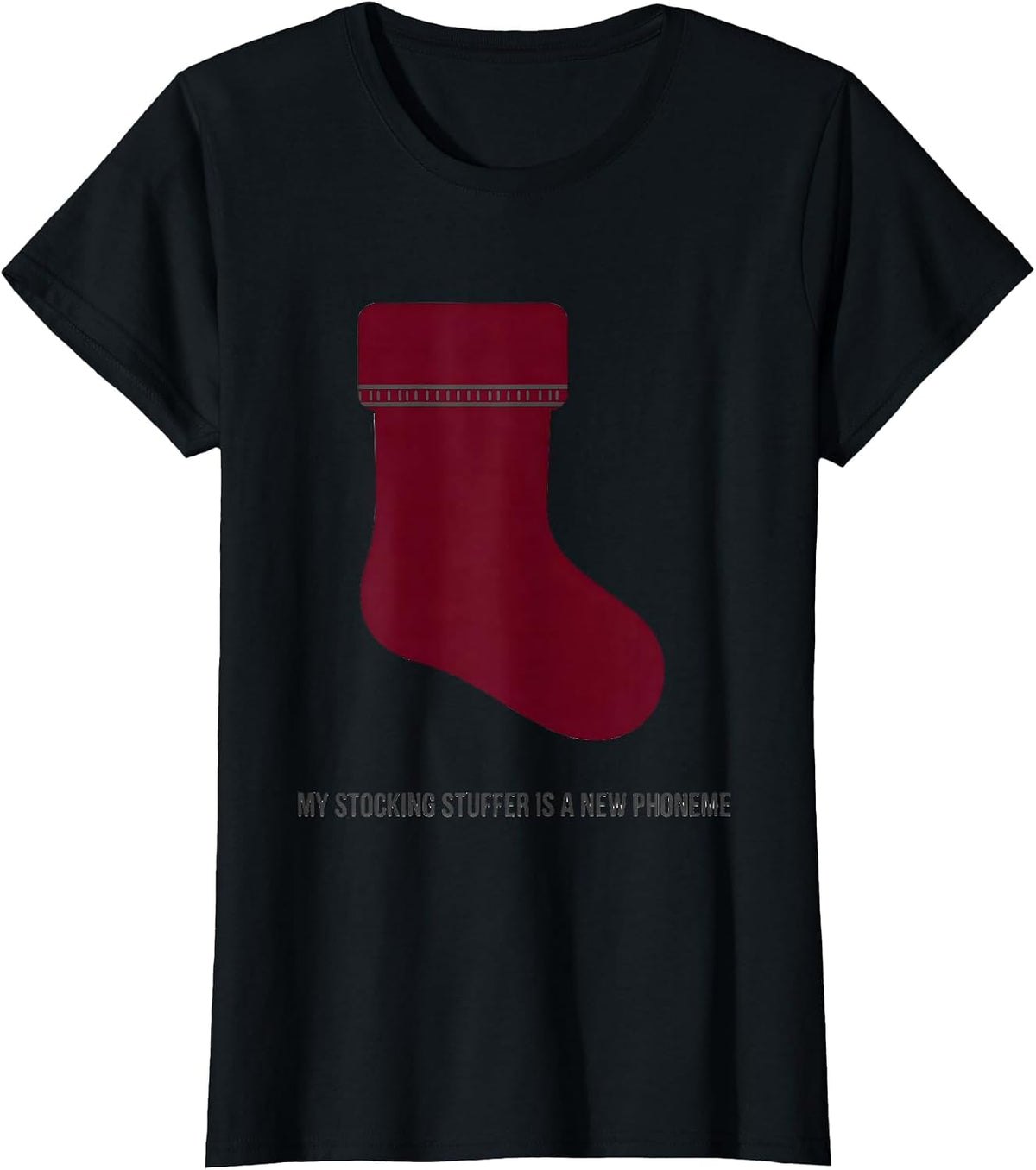 My Stocking Stuffer Is A New Phoneme Retro Speech Therapist T-Shirt - Black