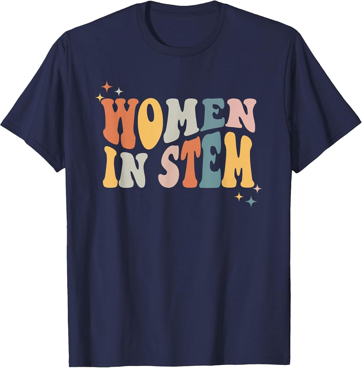 Women in Stem Steminist Science Shirt, Female Engineer Tech T-Shirt - Navy Blue