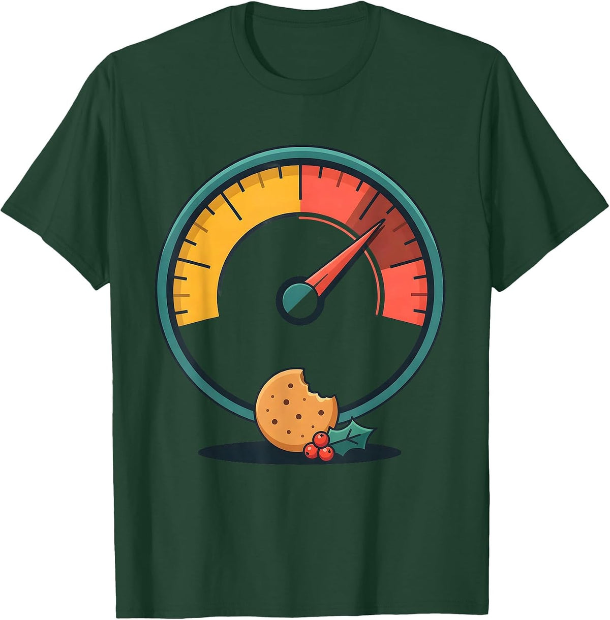 Plaque Detector Meter Dental Christmas Dentist Humor T-Shirt - Dark Green
