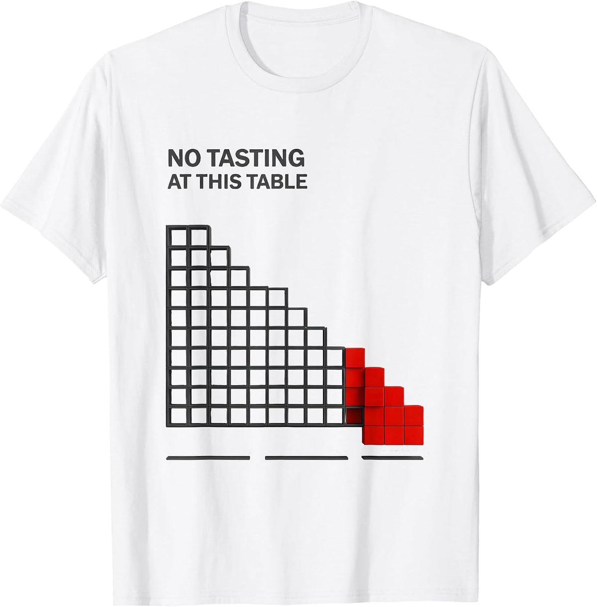 Men's No Tasting At This Table Funny Periodic Table Science T-Shirt - White