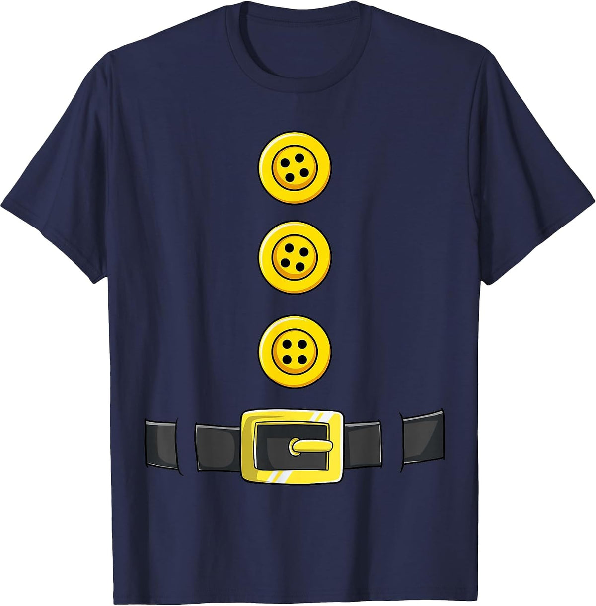 Dwarf Easy Halloween Costume Matching Group Couples Kids T-Shirt - Navy Blue
