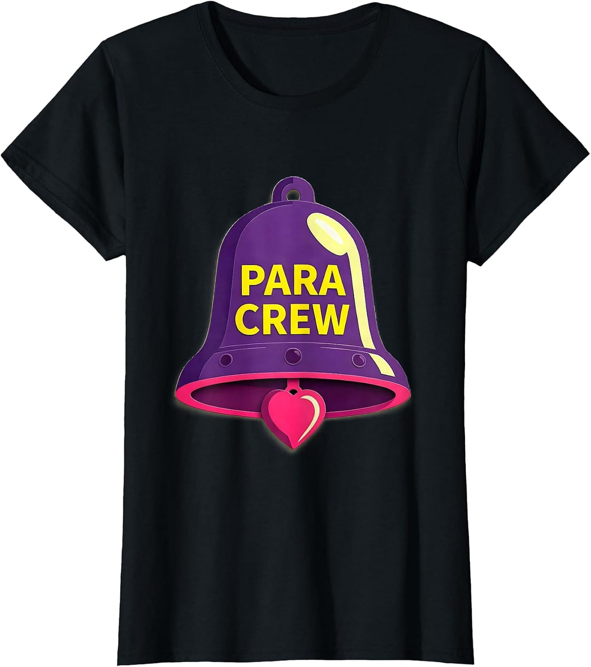 Para Crew Gummy Jelly Pop Teacher Aide Appreciation Back T-Shirt - Black