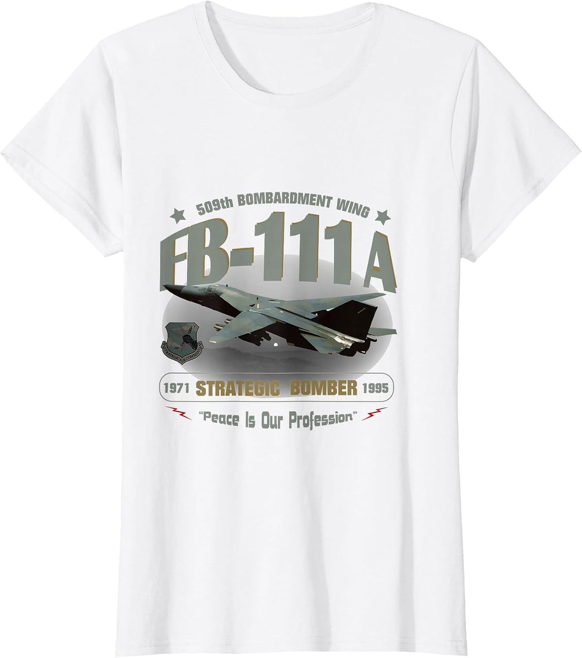 FB-111A 509th Bombardment Wing-Pease AFB T-Shirt - White