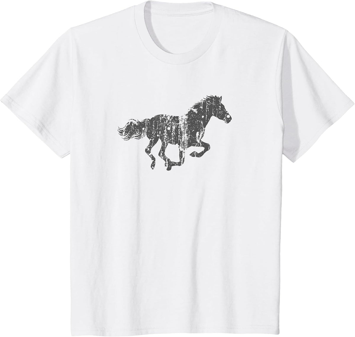 Horse Vintage Design - Horse Print T-Shirt - White