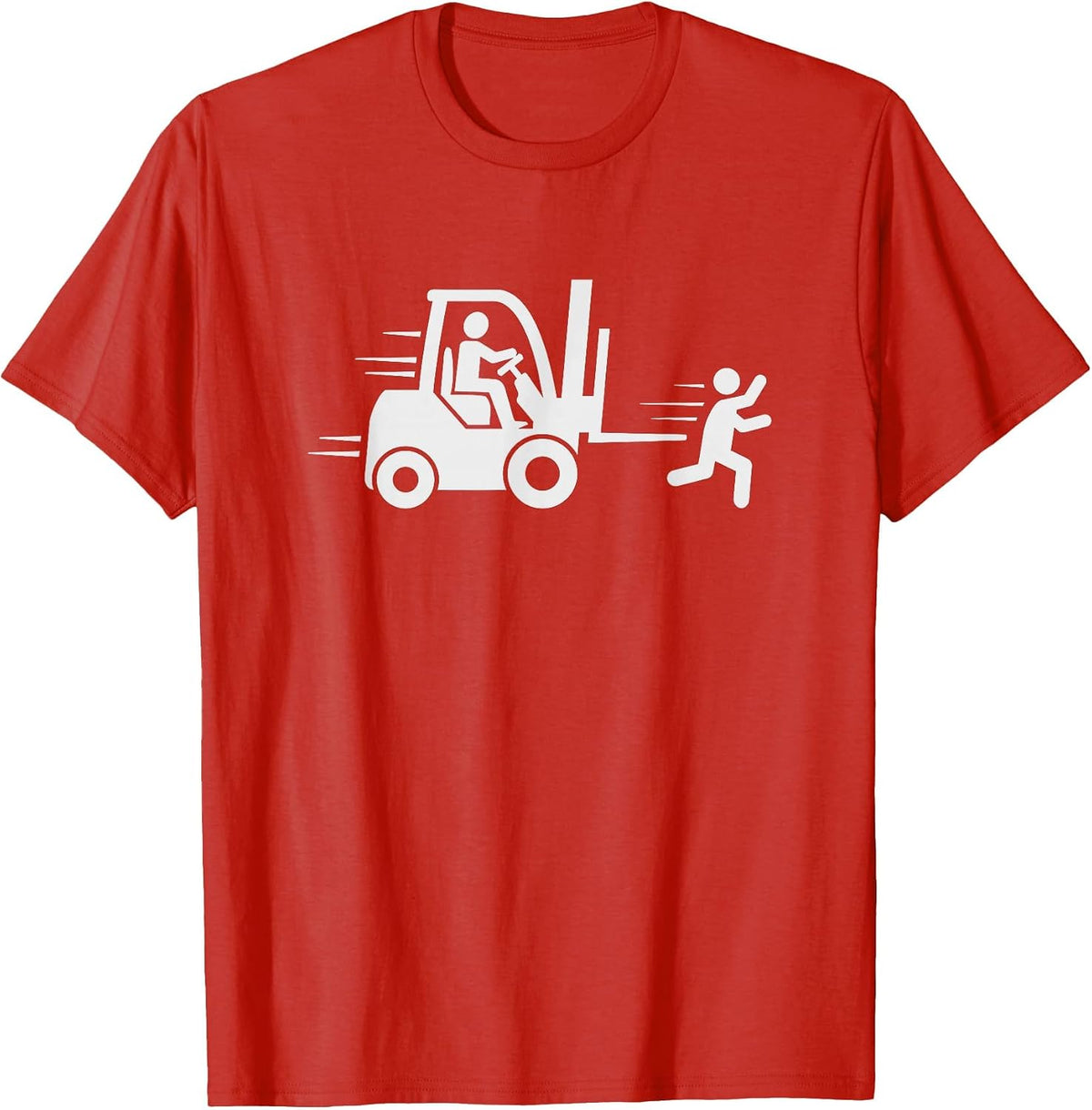 Forklift Driver Funny Forklift Operator Tee T-Shirt for Warehouse Workers - Red