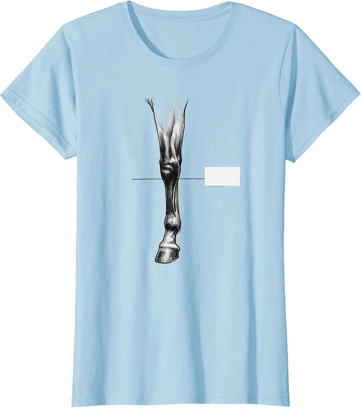 Ketamine Horse Emergency Minimalist Equestrian Humor T-Shirt - Baby Blue