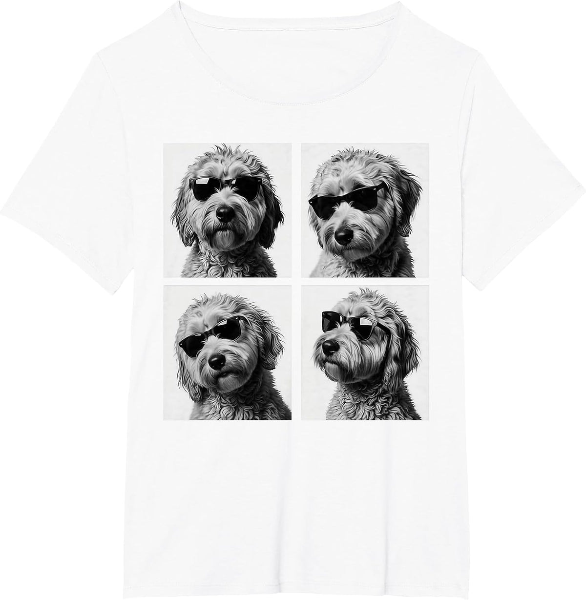 Funny Goldendoodle Meme Cute Doodle Photo Booth T-Shirt - White