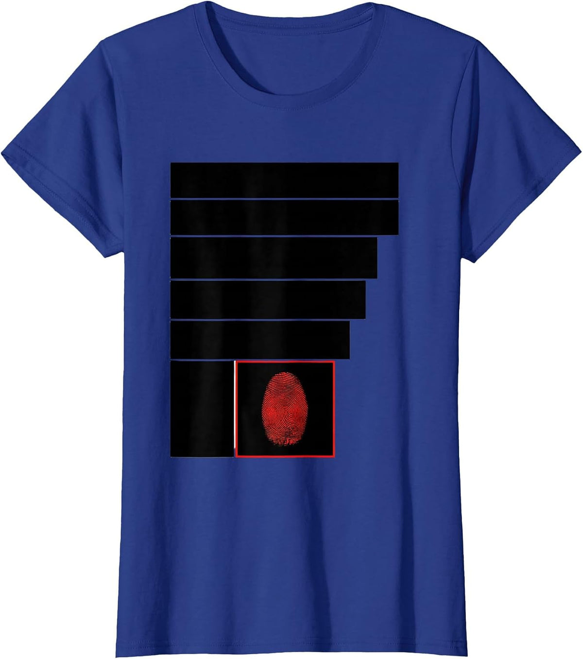 Women's Disrupted Lines AAC Therapy Communication Advocate T-Shirt - Royal Blue