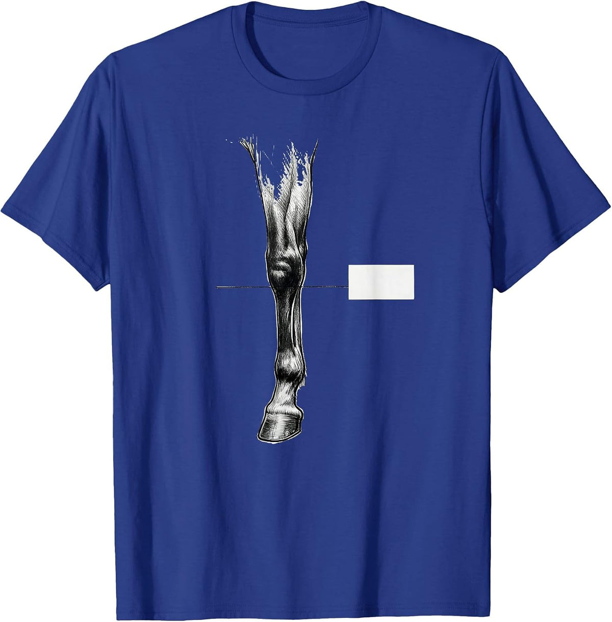 Ketamine Horse Emergency Minimalist Equestrian Humor T-Shirt - Royal Blue