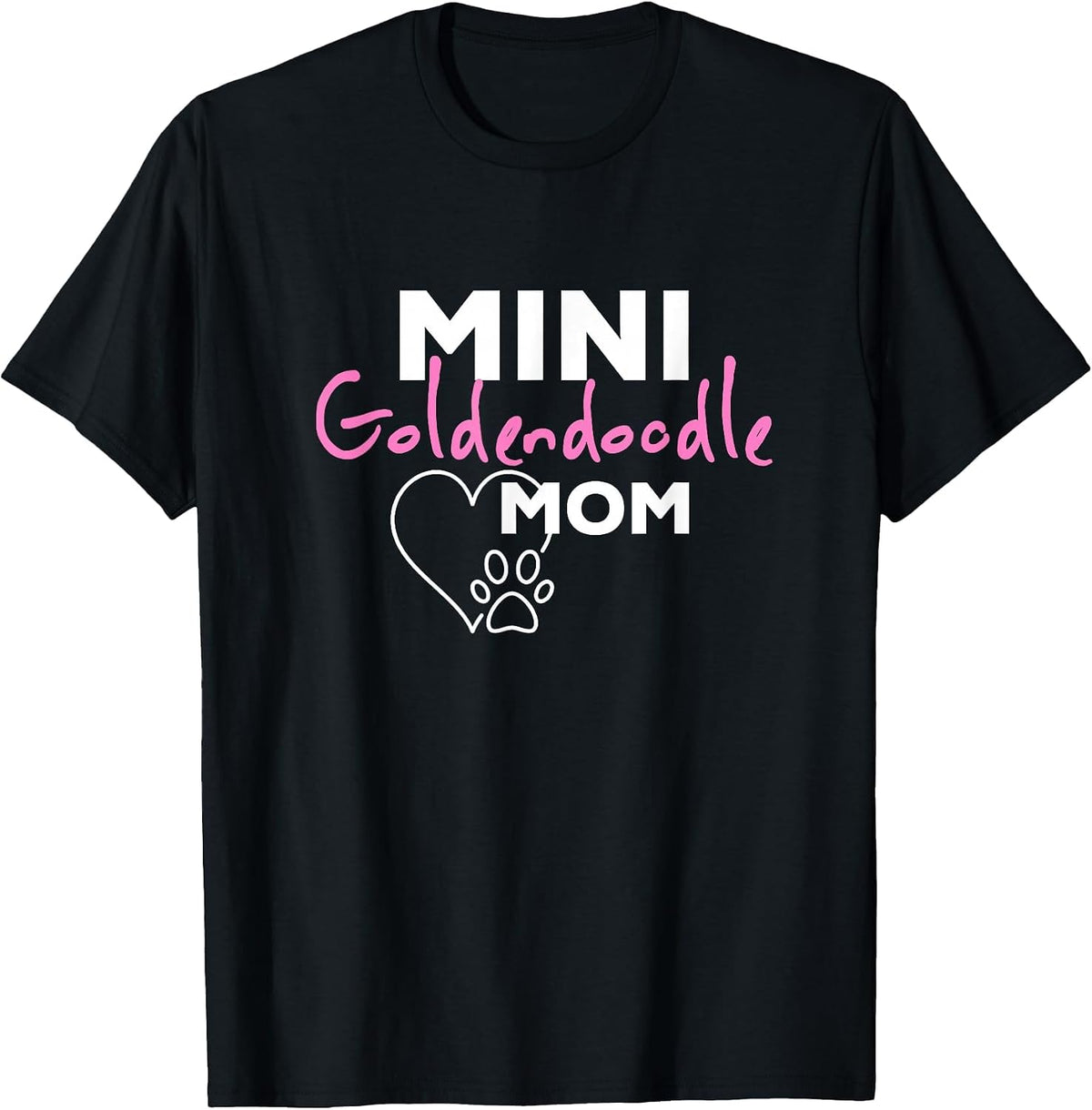Mini Goldendoodle Mom T-Shirt - Black