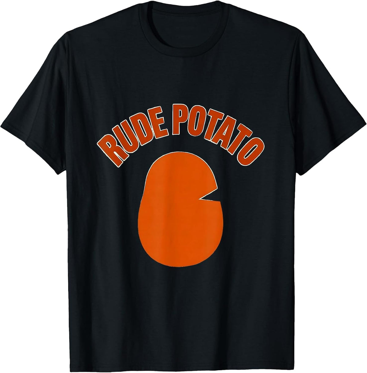 Men's Rude Potato Funny Sweet Potato Grouchy Potato Couple T-Shirt - Black