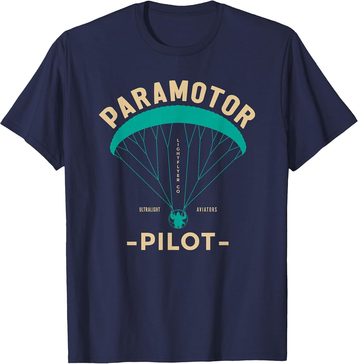 Paramotor Pilot - Powered Paragliding T-Shirt - Navy Blue