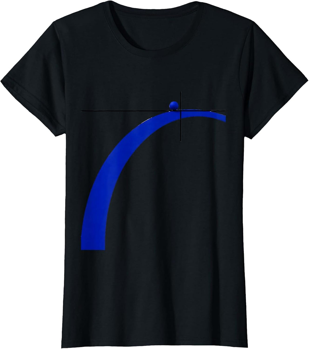 Women's Solubility Curve Swiss International Science Nerd Humor T-Shirt - Black