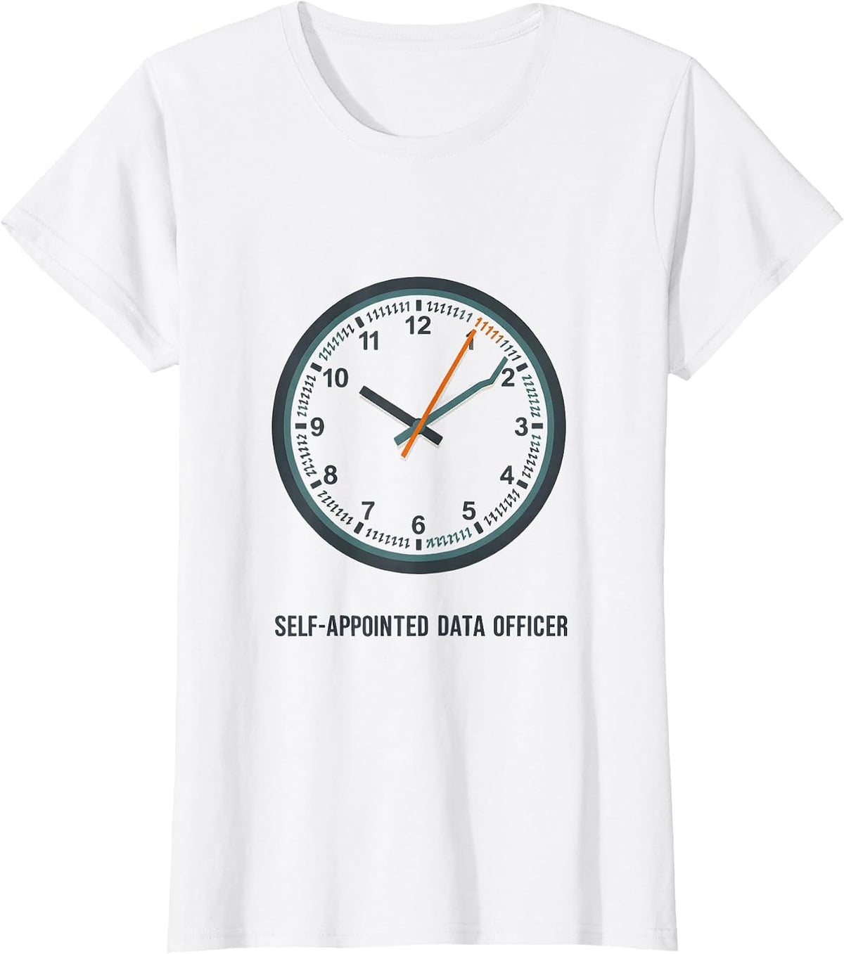 Women's Self-Appointed Data Officer Editorial Conceptual ABA T-Shirt - White