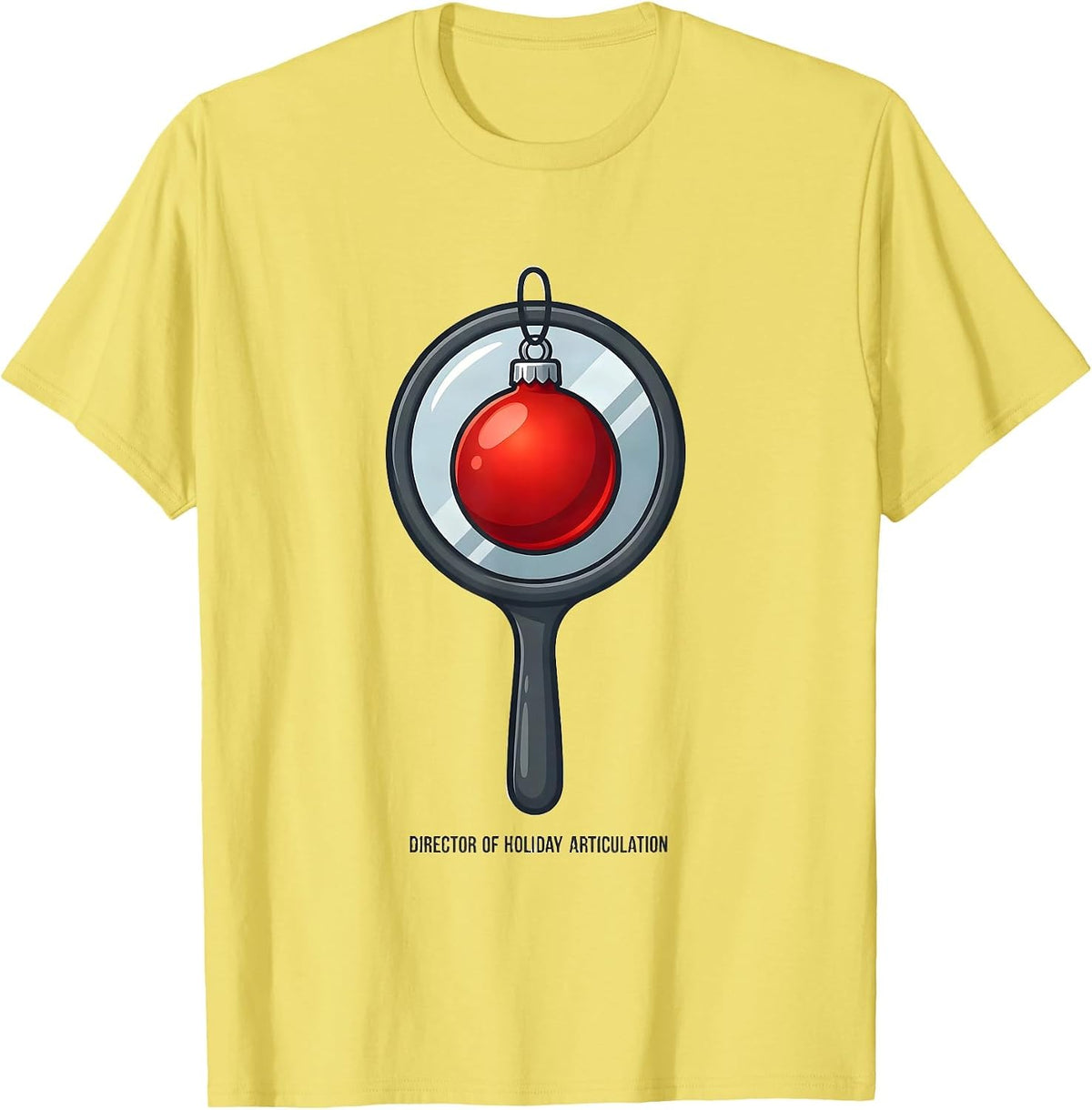 Men's Director Of Holiday Articulation Funny Speech Therapist SLP T-Shirt - Lemon Yellow