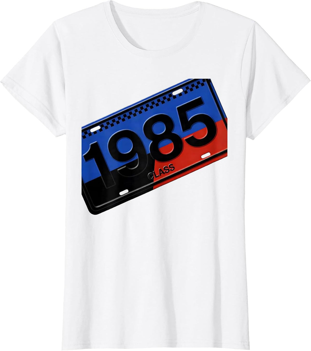 1985 Class Racing Livery Graphic Vintage Birthday T-Shirt - White