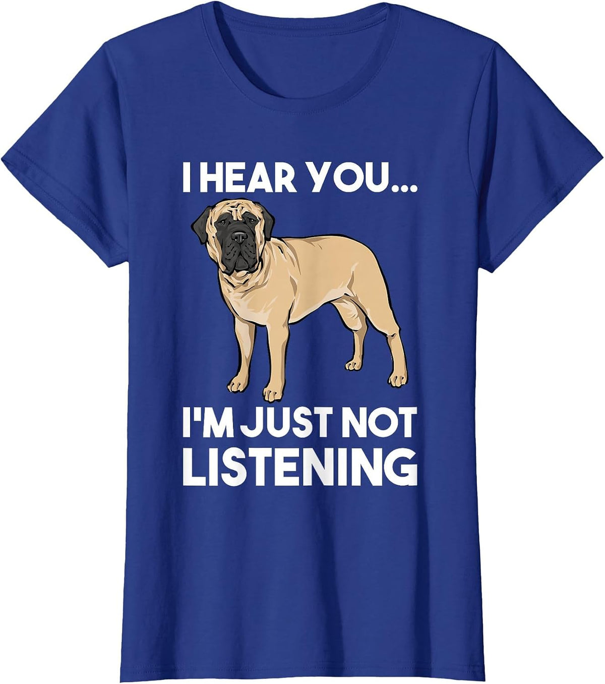 Mastiff Dog English Mastiff T-Shirt - Royal Blue
