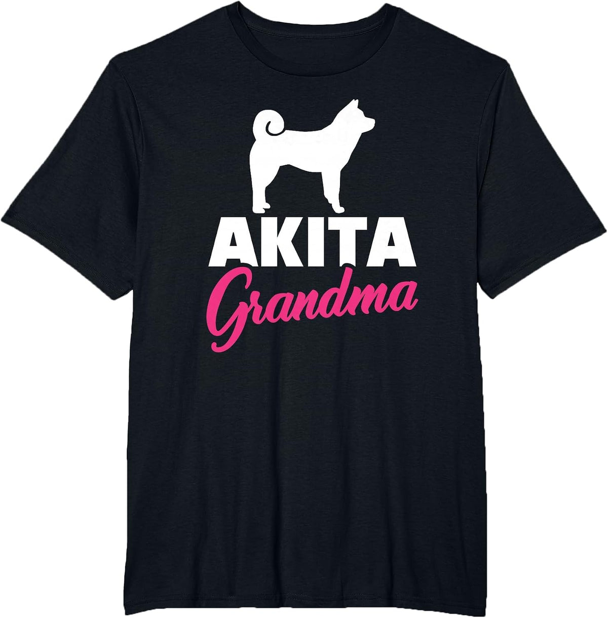 Akita Grandma T-Shirt - Black