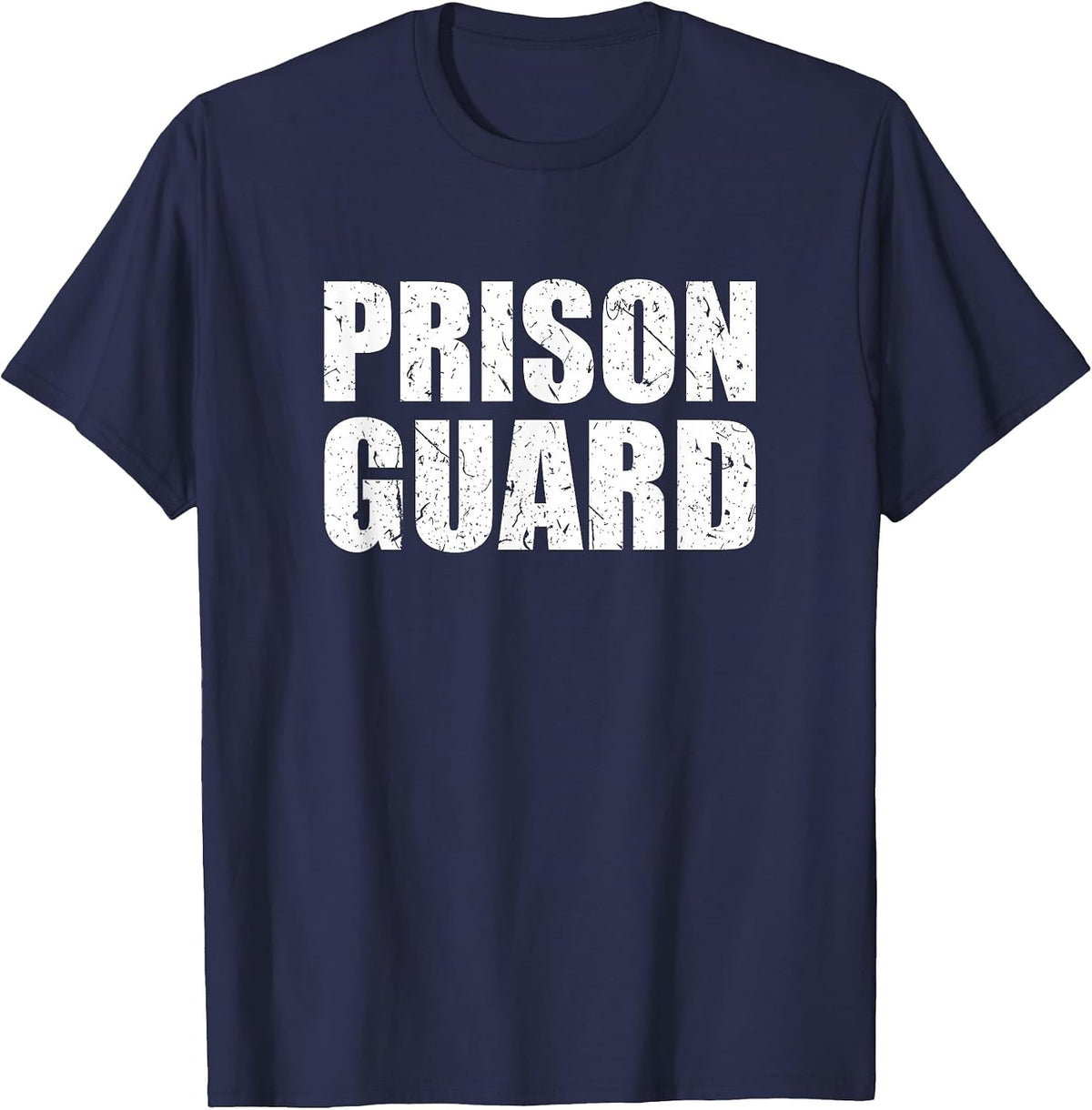 Prison Guard Costume Jail Corrections Officer Halloween T-Shirt - Navy Blue