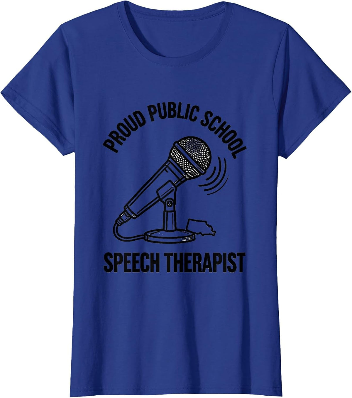 Women's Proud Public School Speech Therapist Teacher Red For Ed T-Shirt - Royal Blue