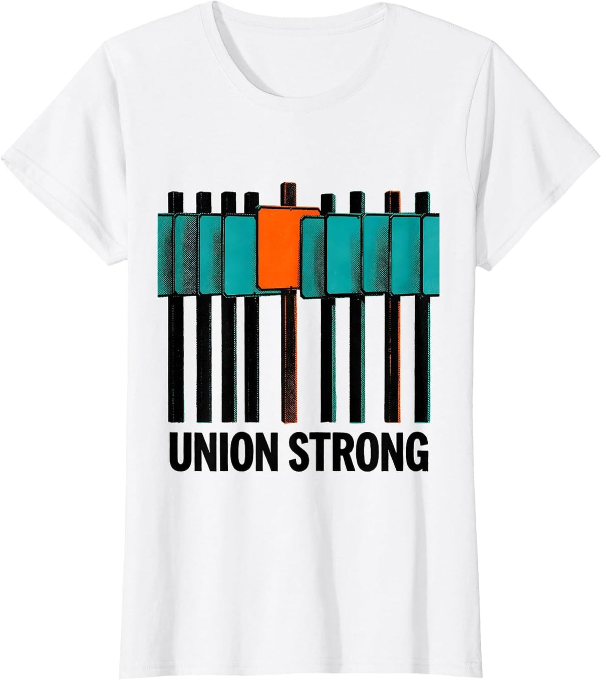 Women's Union Strong Labor Day Skilled Union Worker T-Shirt - White
