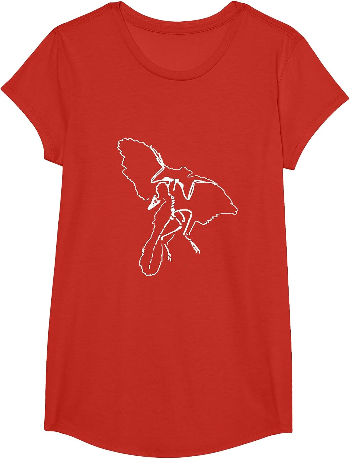Archaeopteryx, Archaeopteryx, Famous Fossil, Ancient Bird T-Shirt - Girls Red