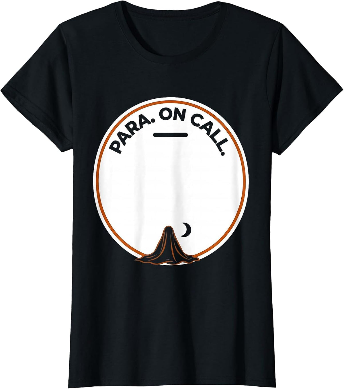 Para On Call Minimalist Halloween Para Normal Activities T-Shirt - Black